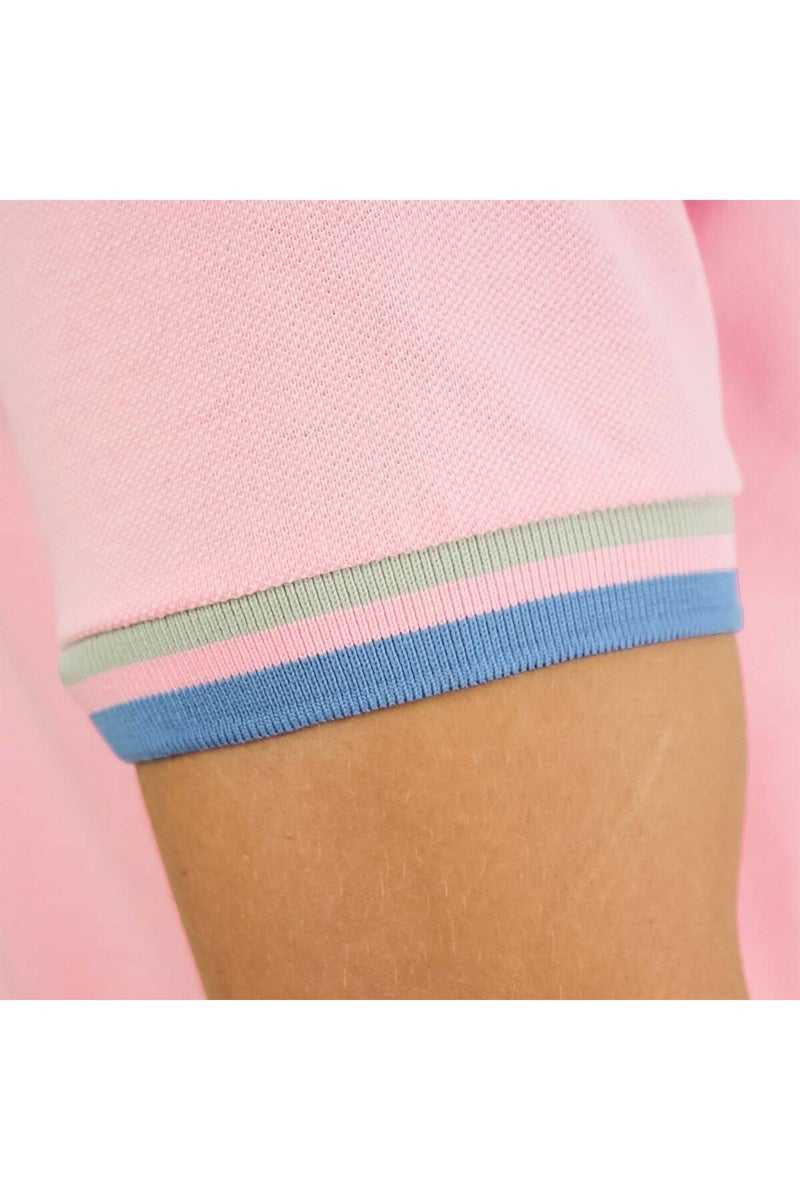 GIORDANO Men's Pink Performance Polo Shirt - Image 4